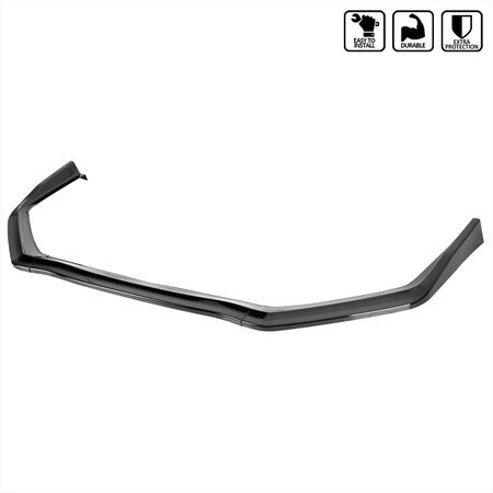 Spec-D Tuning STI FRONT BUMPER LIP GLOSSY BLACK LPF-WRX15GB-AK